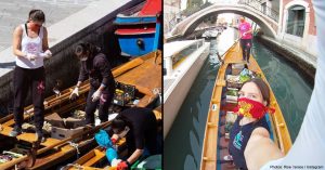 Female Gondola Rowers in Venice Deliver Groceries to Elderly During Coronavirus Lockdown